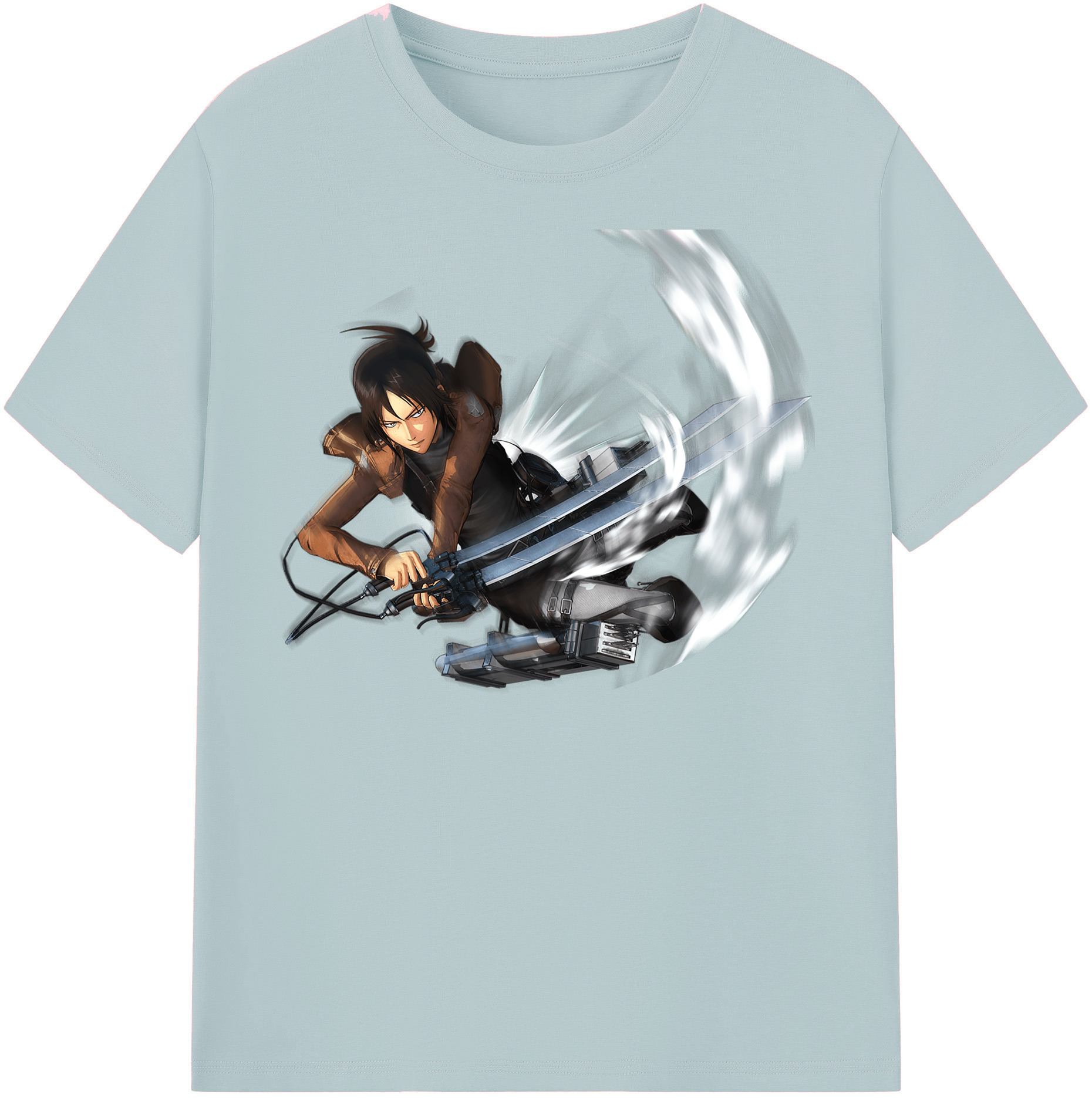 （画像用） 進撃の巨人 Attack on Titan 綿100％半袖Tシャツ（フロントプリント）